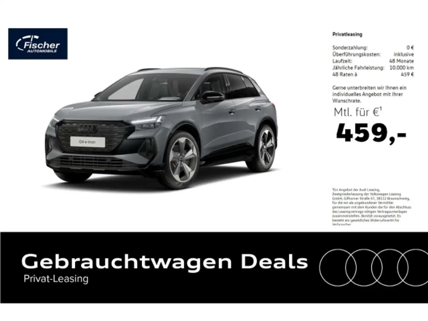 Audi Q4 e-tron e-tron 45 S-line edition AHK/W-Pumpe/21''/RFK Grau - 1