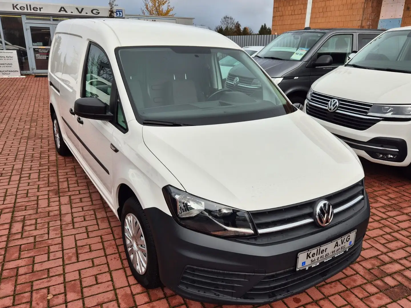 Volkswagen Caddy Maxi Kasten 2,0TDI, Heckflügelt. AHK Navi Weiß - 2