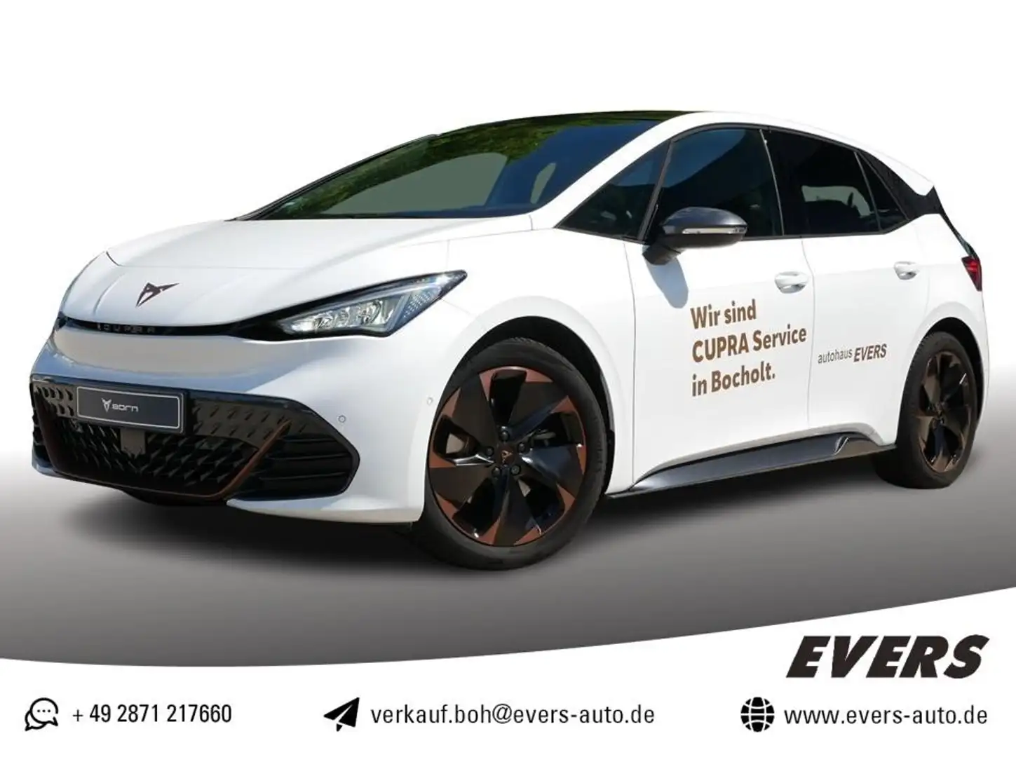 CUPRA Born +150KW+58KWH+ACC+BEATS+NAVI+LHZ+PANORAMAD. Weiß - 1