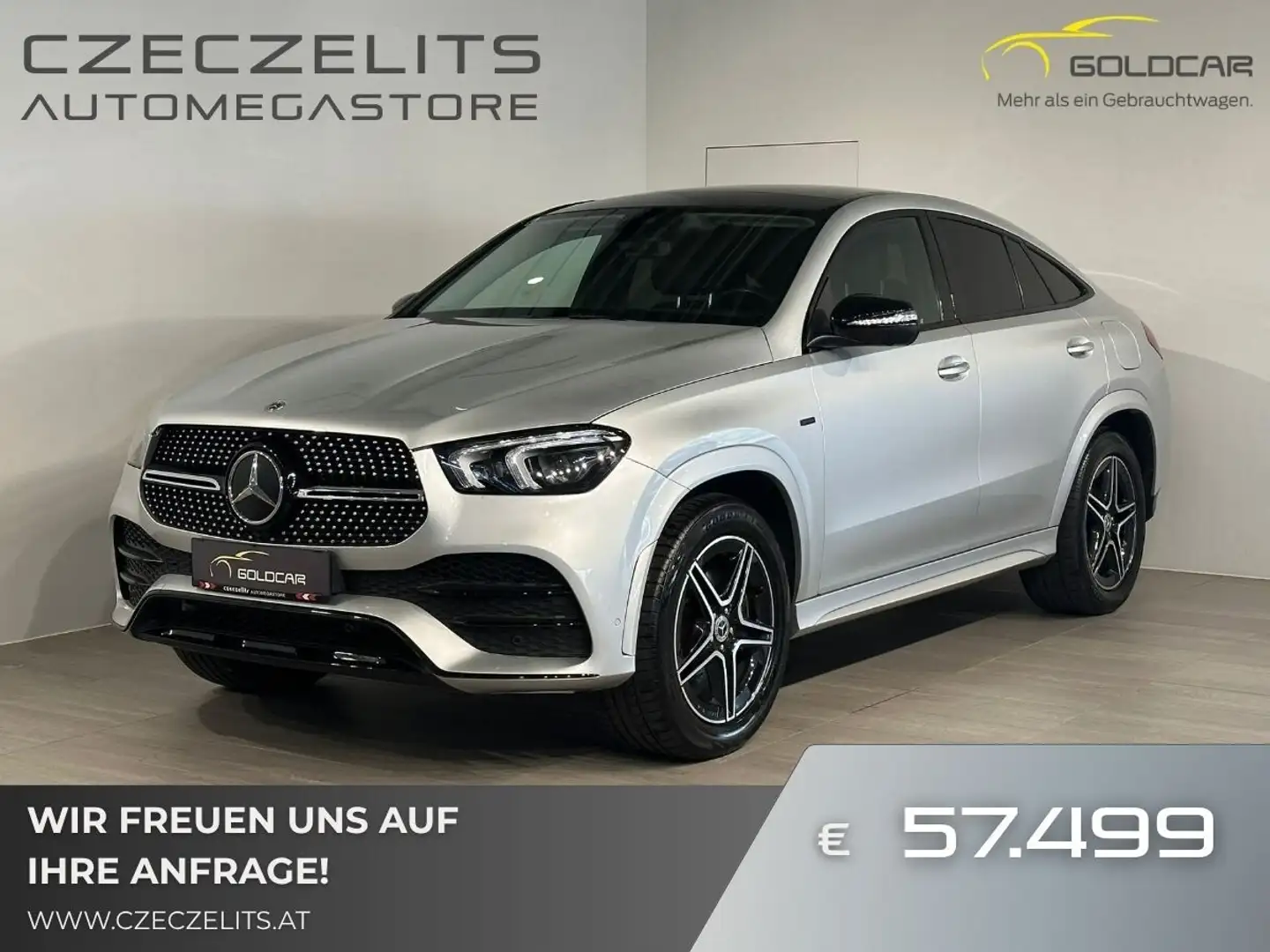 Mercedes-Benz GLE 350 de PHEV Coupé 4MATIC Aut. Silber - 1