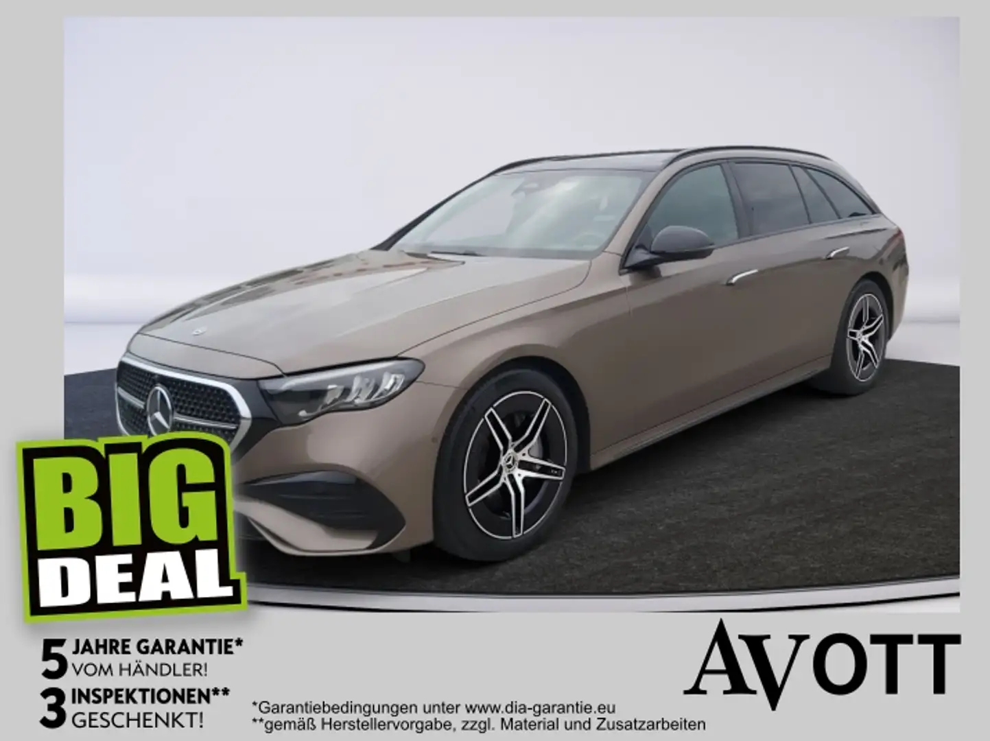 Mercedes-Benz E 300 de T AMG Line Panoramadach Brązowy - 1