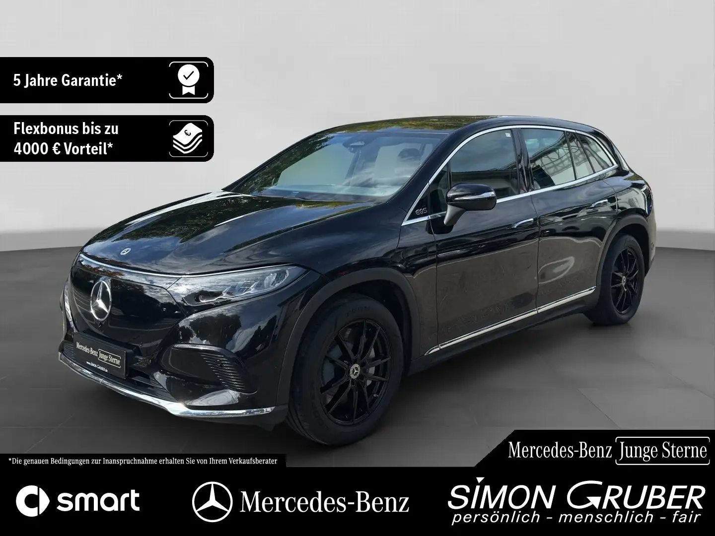 Mercedes-Benz EQS SUV EQS 450+ SUV Airmatic Memory Distronic Ambi Zwart - 1