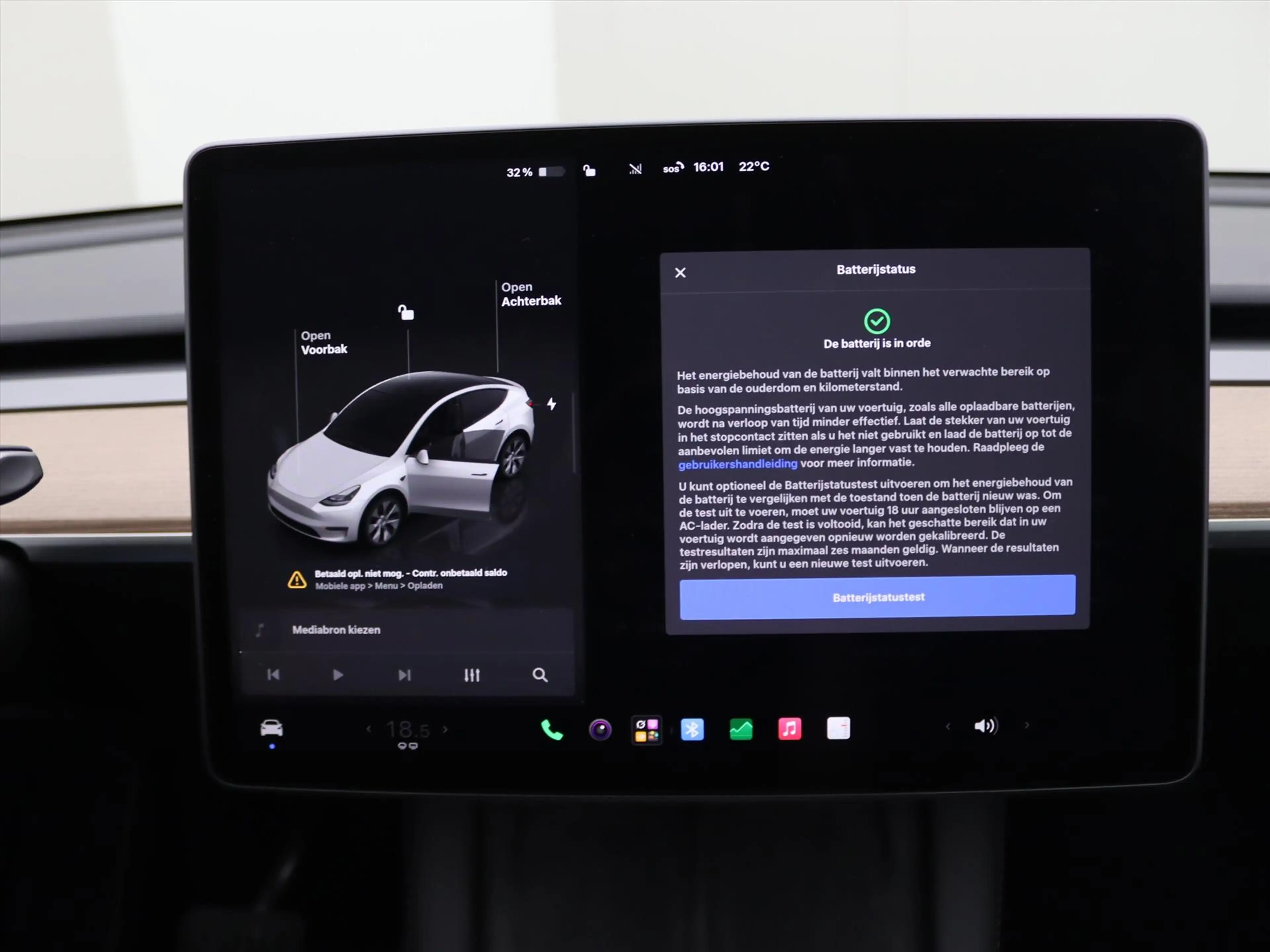 Tesla Model Y Long Range AWD 75kWh 351pk 91.8% SoH [ TREKHAAK+AM — photo 33