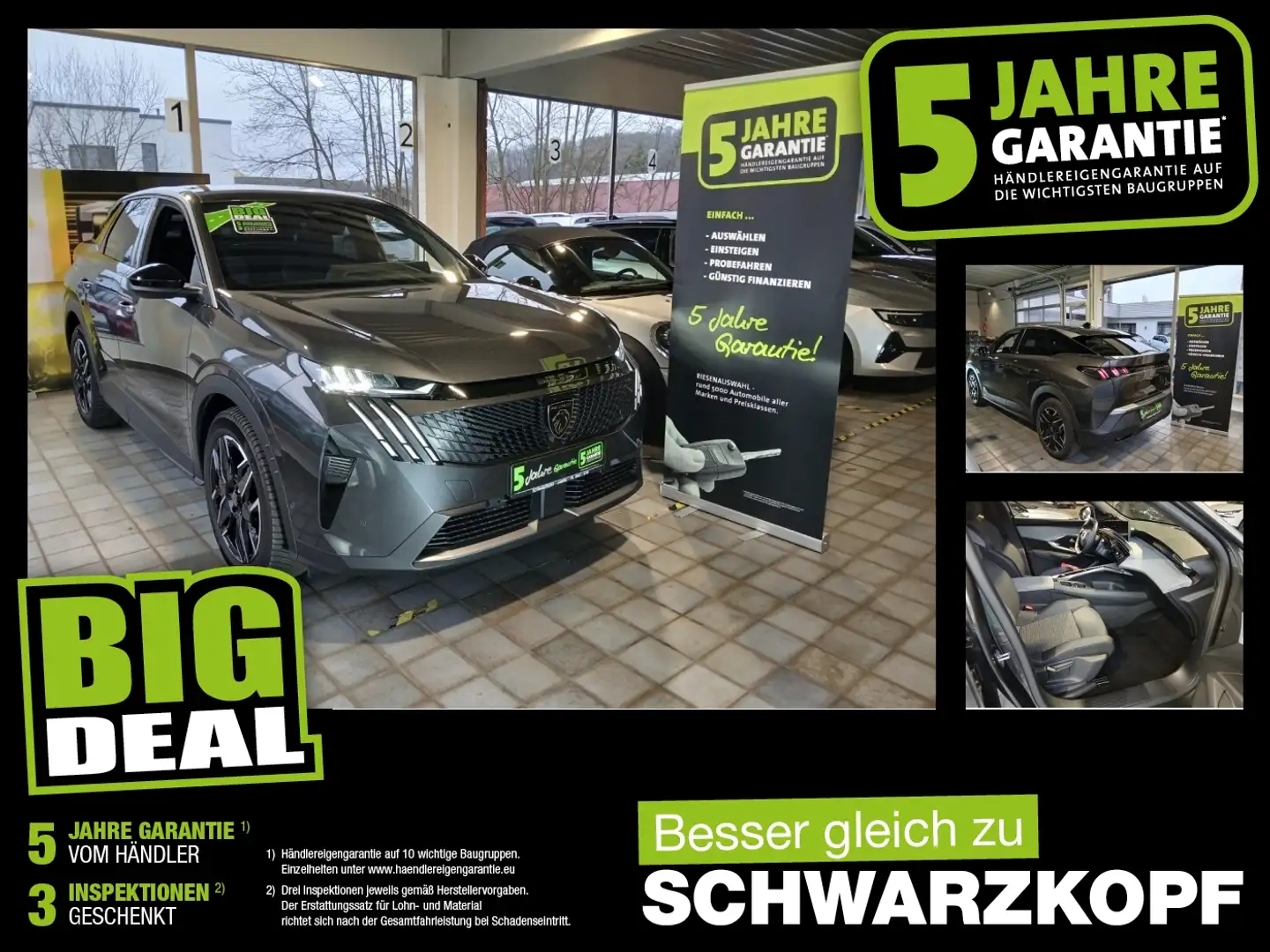 Peugeot 3008 1.2 LED+Navi+Sitzheizung,Klima,USB, Grau - 1