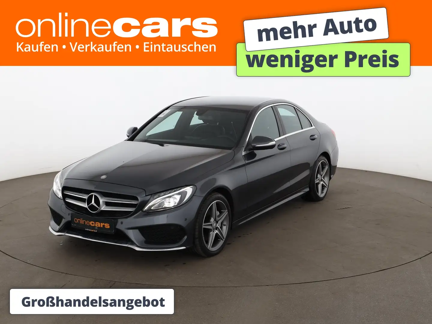 Mercedes-Benz C 180 AMG-Line LED LEDER SITZHZG TEMP PDC Grau - 1