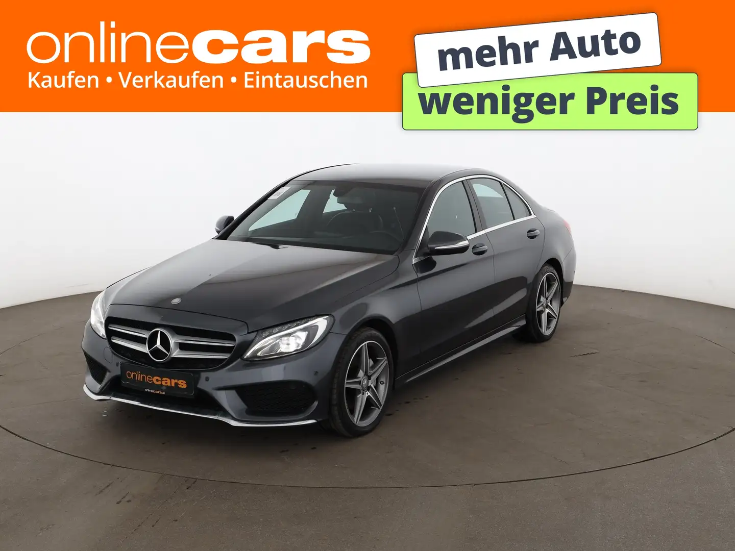 Mercedes-Benz C 180 AMG-Line LED LEDER SITZHZG TEMP PDC Grau - 1