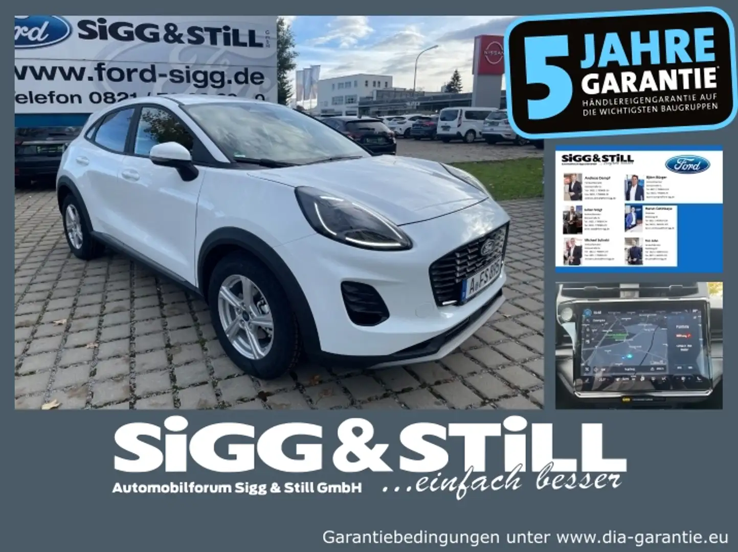 Ford Puma Titanium 1.0 **NEUES MODELL** NAVI*SHZ*LHZ Weiß - 1