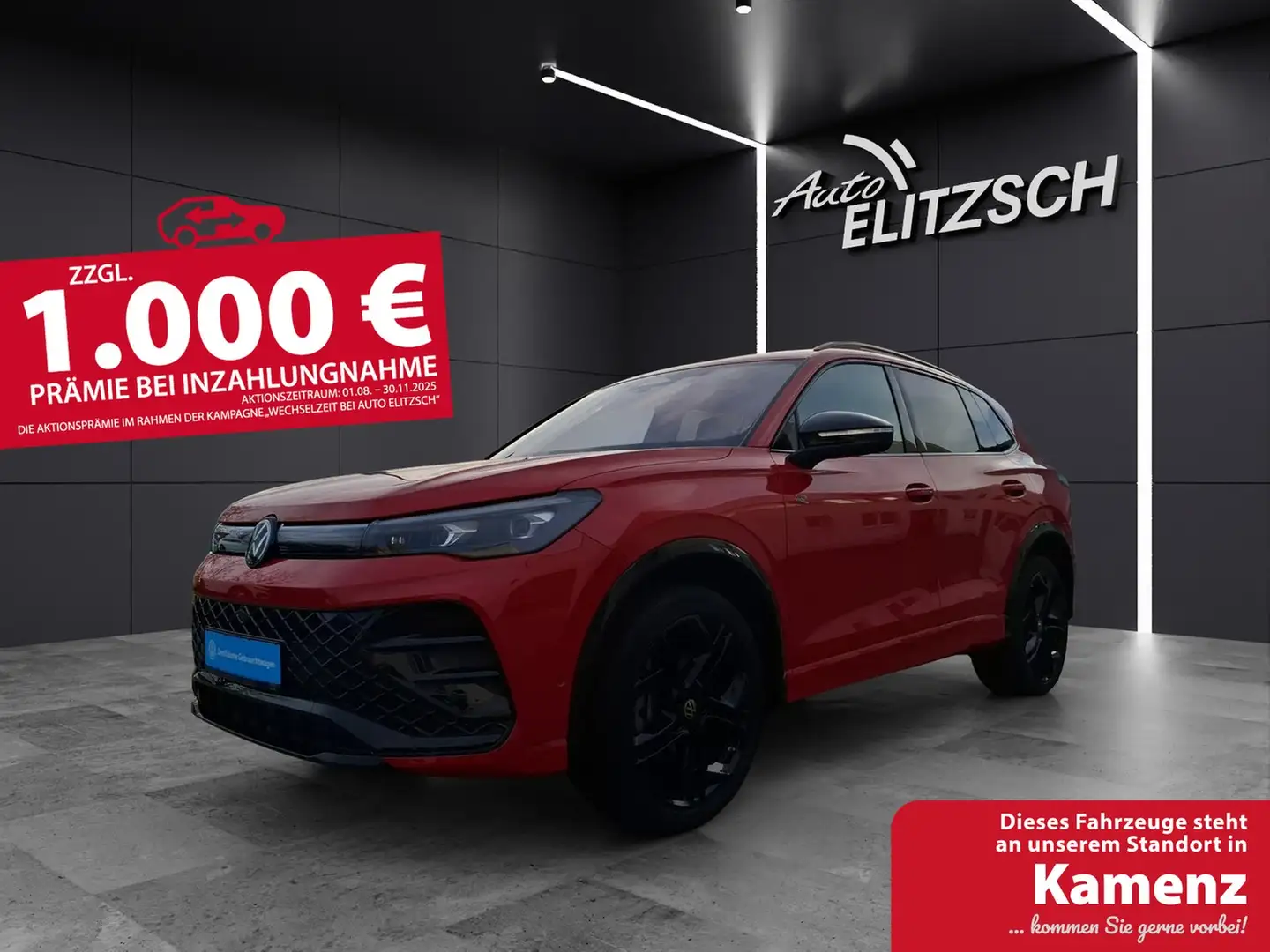 Volkswagen Tiguan TDI R-Line DSG 4M Standhzg Matrix AHK Navi AID ... Rot - 1