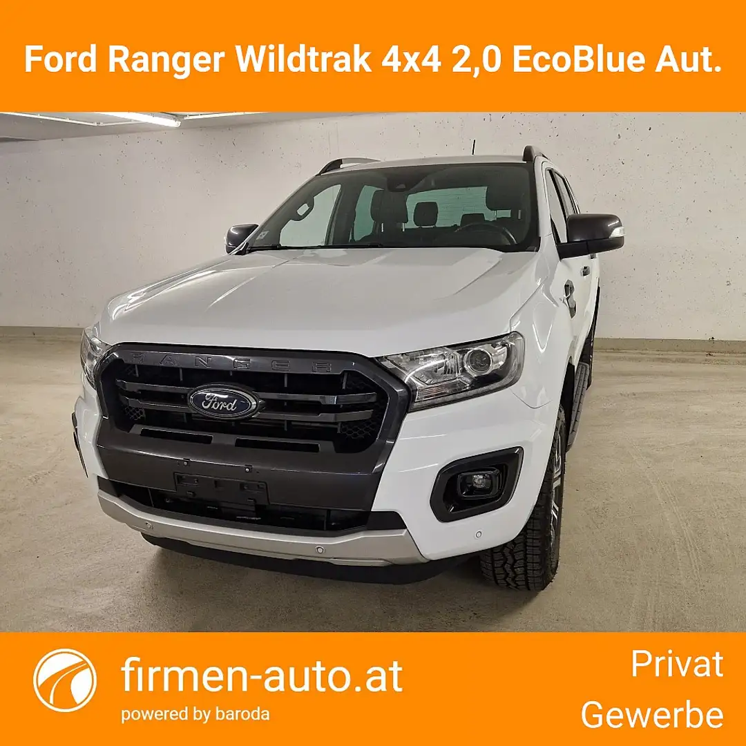 Ford Ranger Ranger Doppelkabine Wildtrak 4x4 2,0 EcoBlue Aut. Weiß - 1