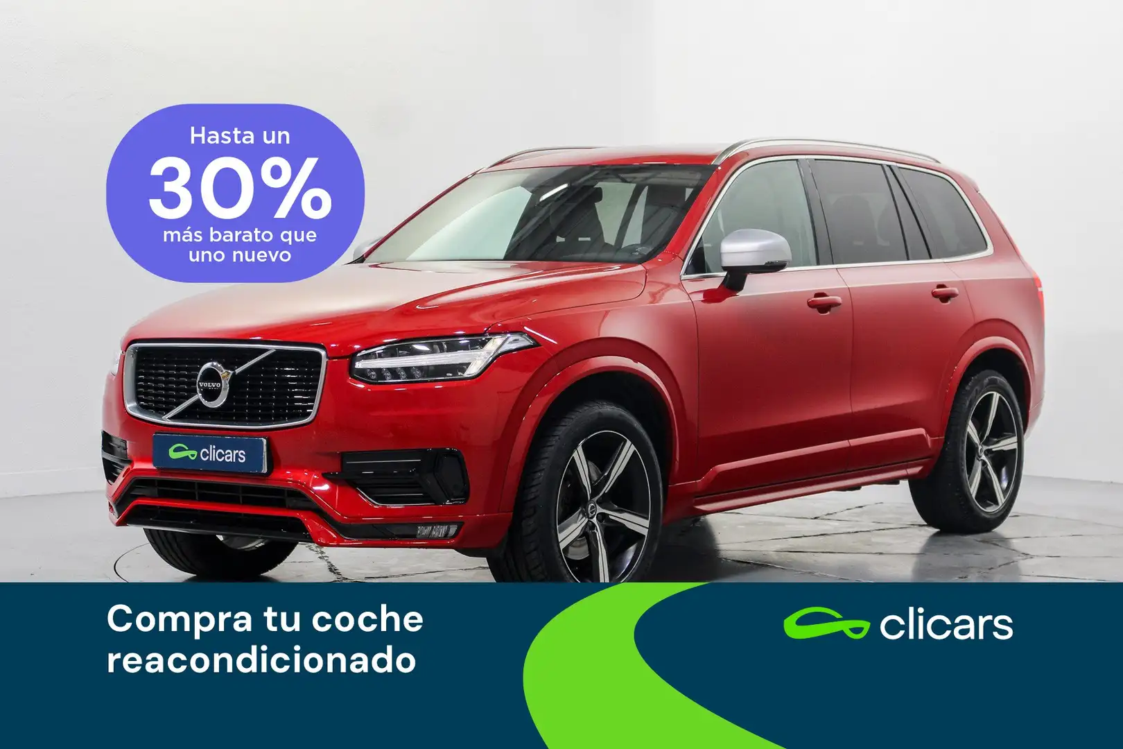 Volvo XC90 D5 R-Design B AWD 235 Aut. Rojo - 1