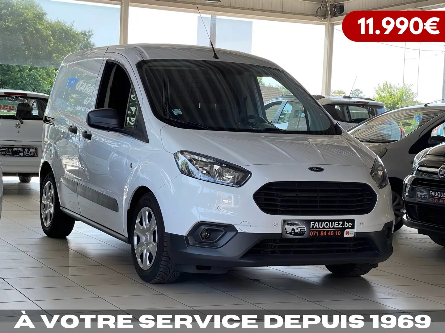 Ford Transit Courier 1.0 EcoBoost • A/C - Bluetooth - Sensors ✅ Weiß - 1