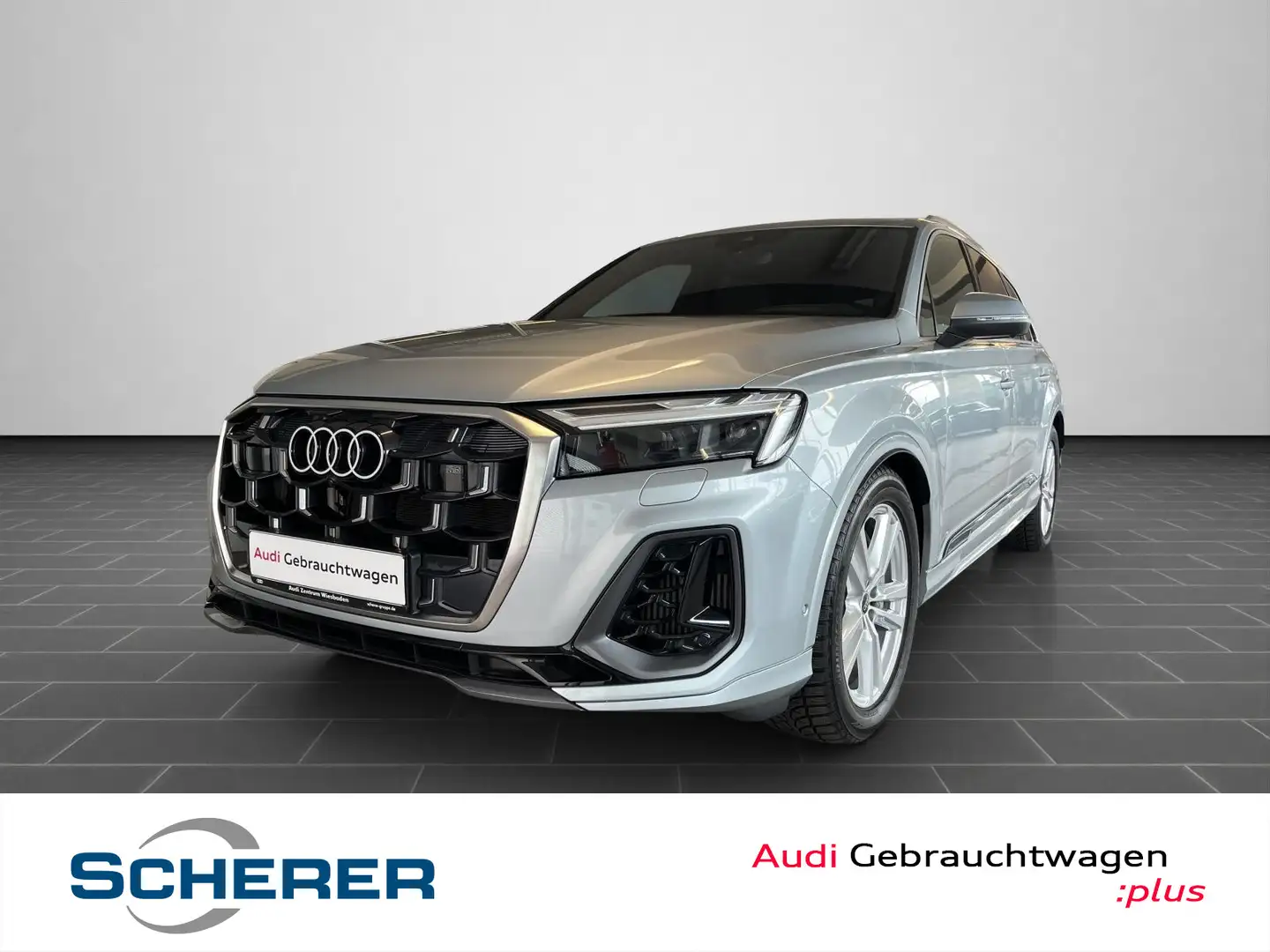 Audi Q7 S line 55 TFSI e/Panorama/Matrix LED Silber - 1