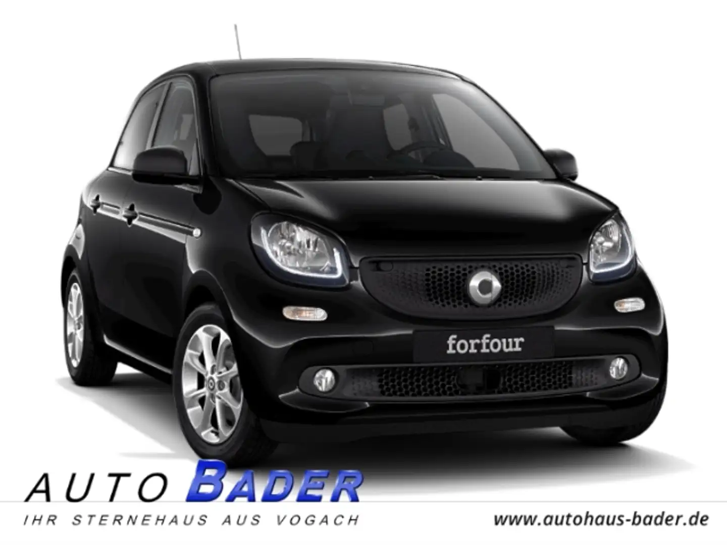 smart forFour 52kW Passion Automatik Cool+Media Kamera Noir - 1