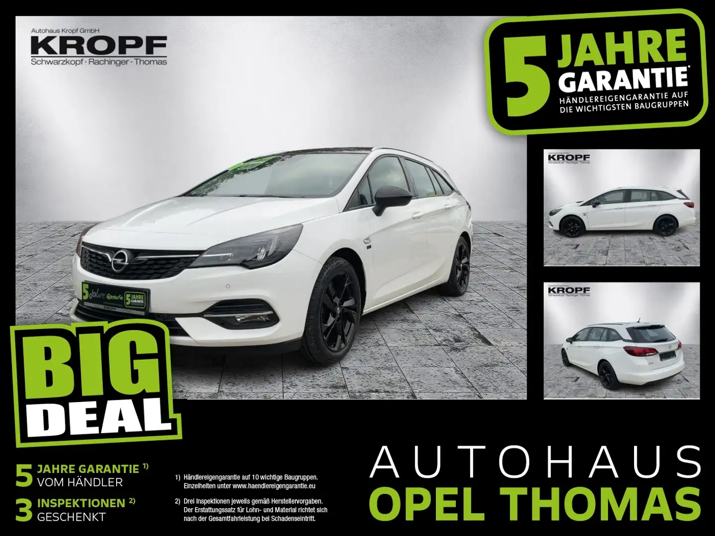 Opel Astra K Sports Tourer 1.2 Turbo 2020 LED+SHZ+LM Weiß - 1