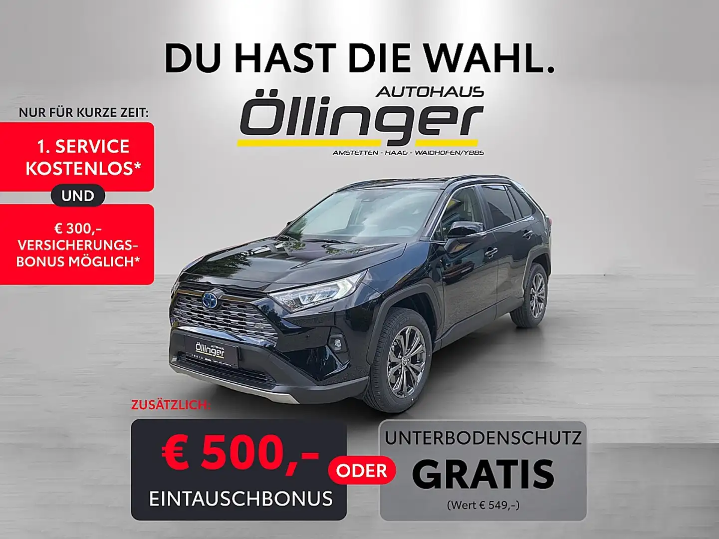 Toyota RAV 4 RAV4 2,5 Hybrid Active Drive 2WD Aut. Schwarz - 1