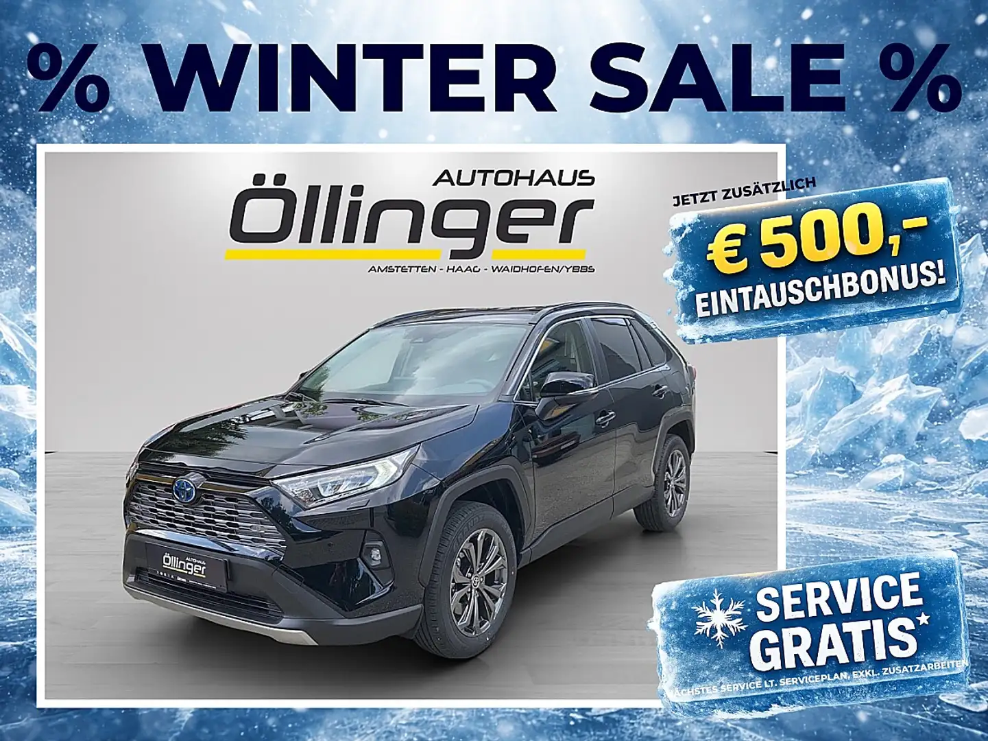 Toyota RAV 4 RAV4 2,5 Hybrid Active Drive 2WD Aut. Schwarz - 1