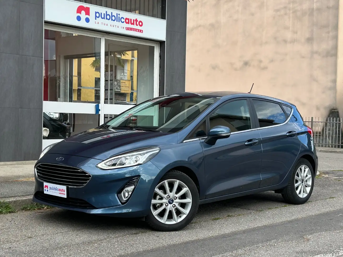 Ford Fiesta 1.0 Ecoboost 100 CV 5p. Titanium Blu/Azzurro - 1