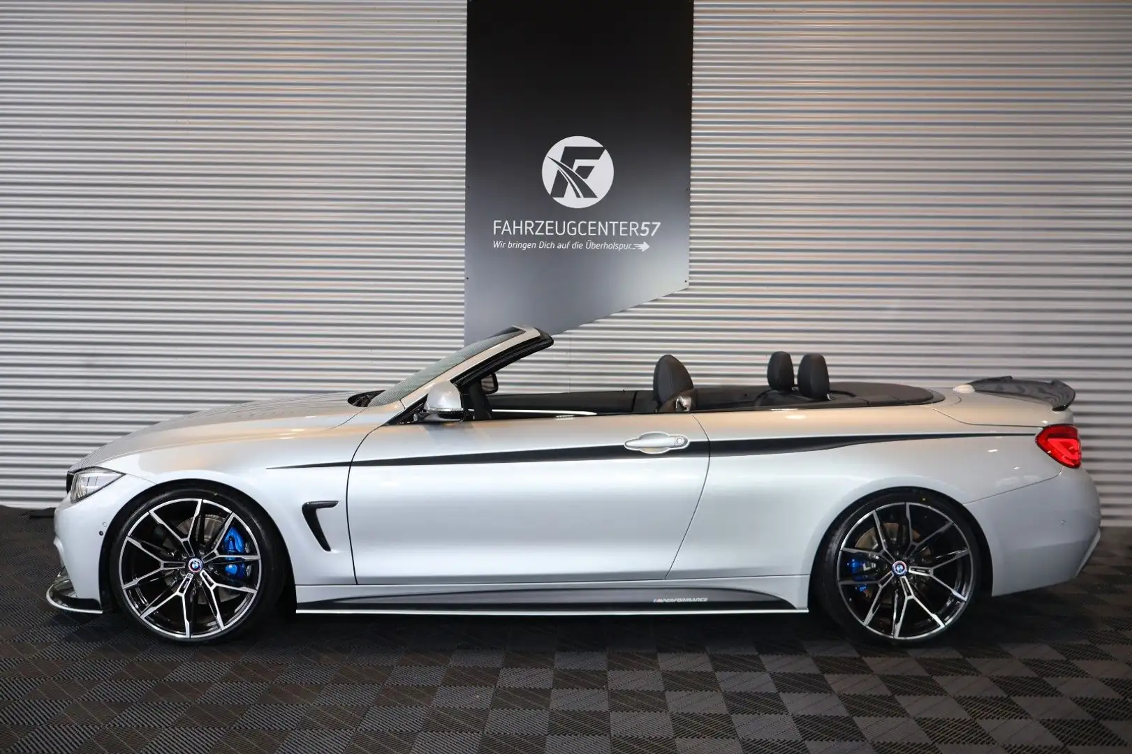 BMW 440 i xDriveCabrio MPPSK/ACC/360°/HUD/H&K/CARPLAY Silber - 2