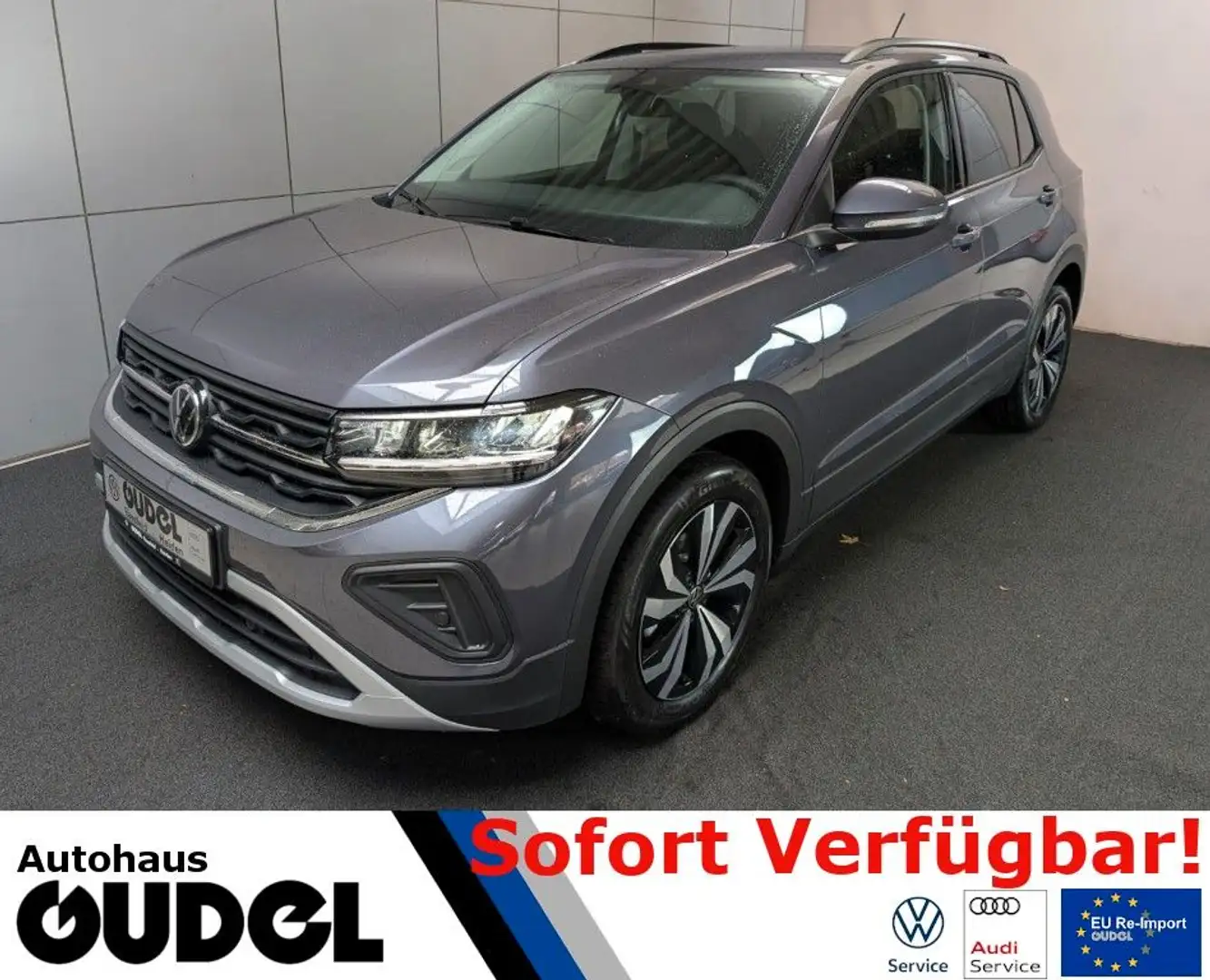 Volkswagen T-Cross 1.0 TSI DSG Life AHK 17" Kamera AppC ACC Grau - 1