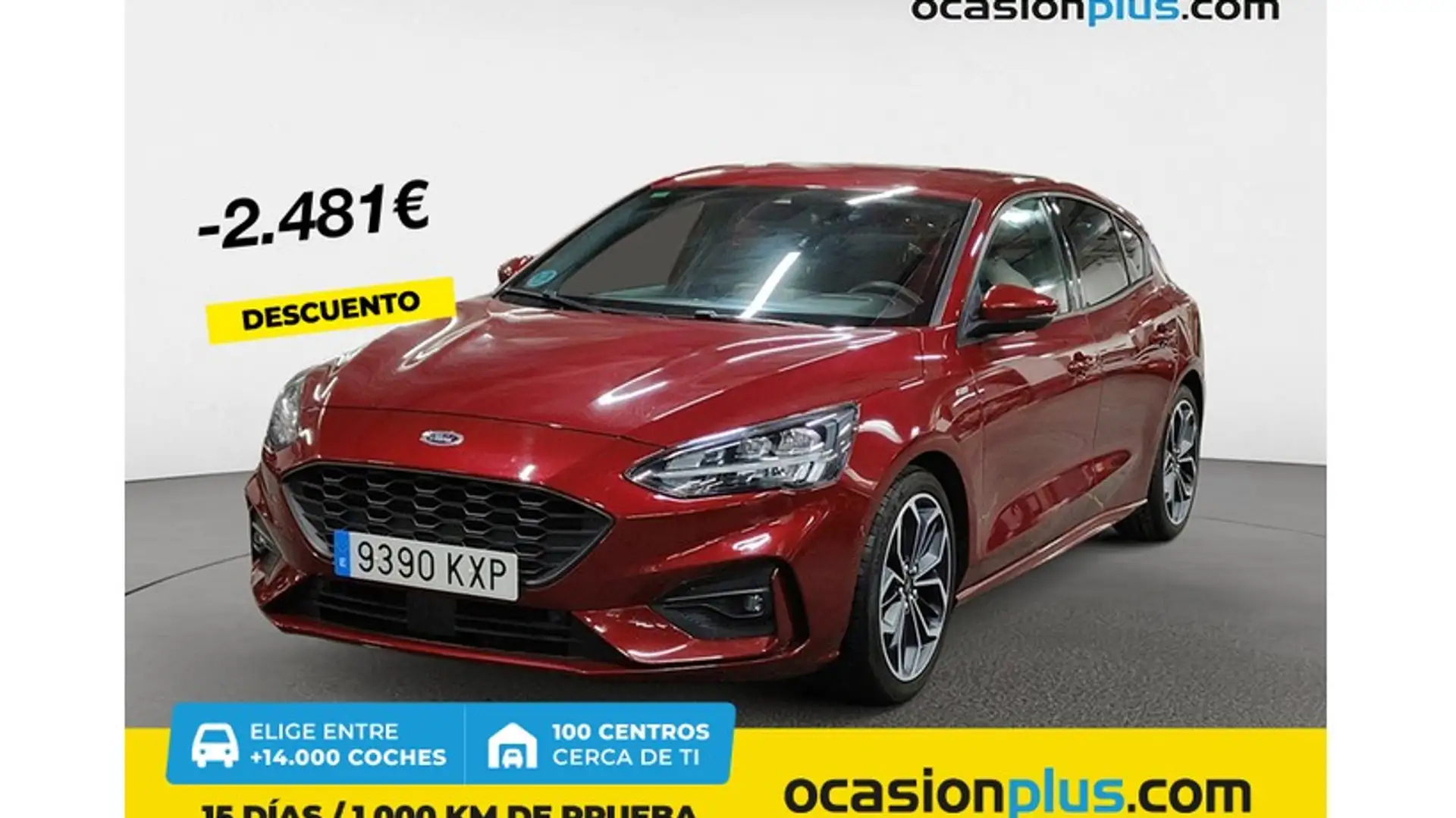 Ford Focus 1.0 Ecoboost Auto-S&S ST-Line 125 Rojo - 1