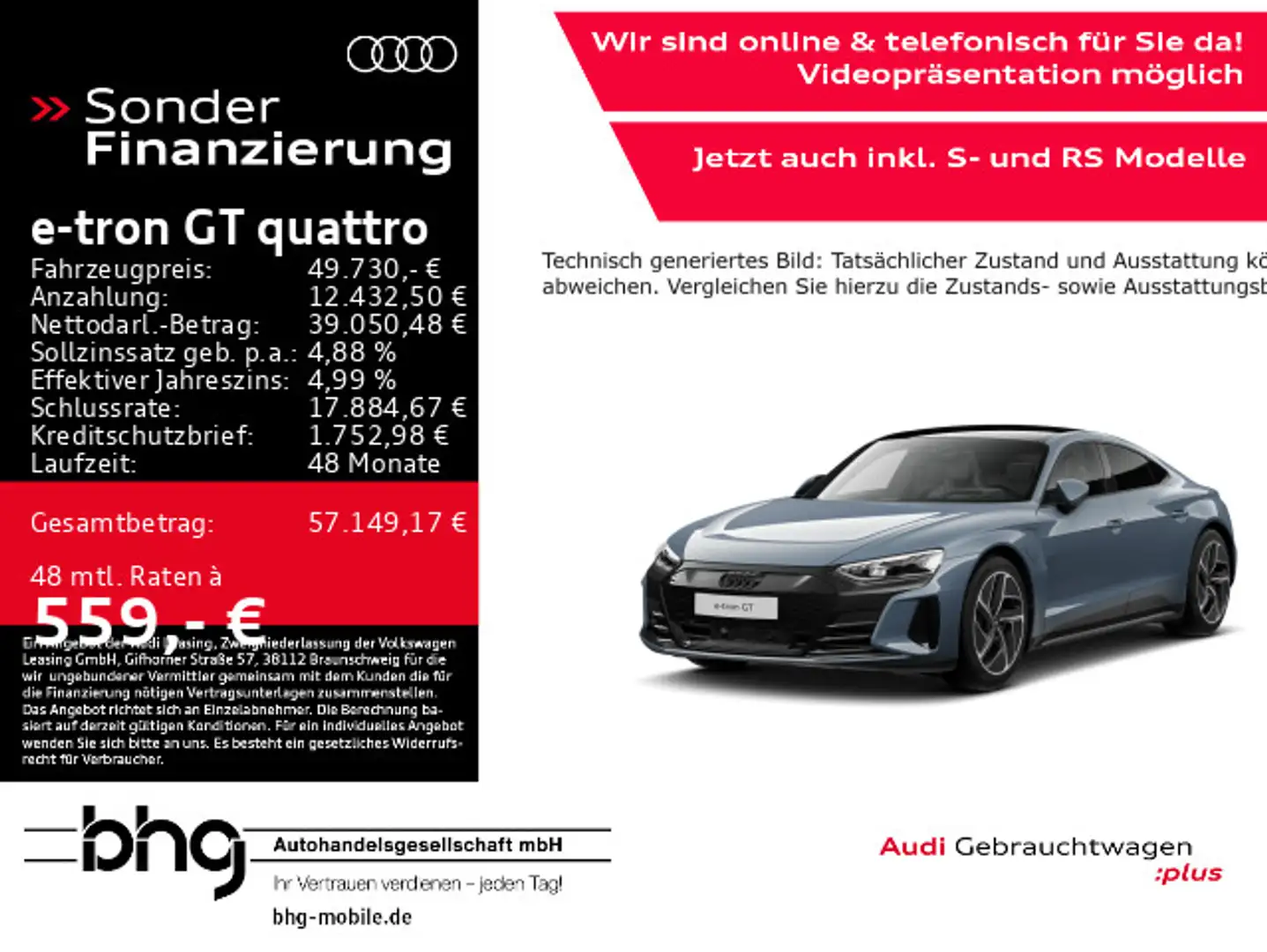 Audi e-tron GT . Grau - 1