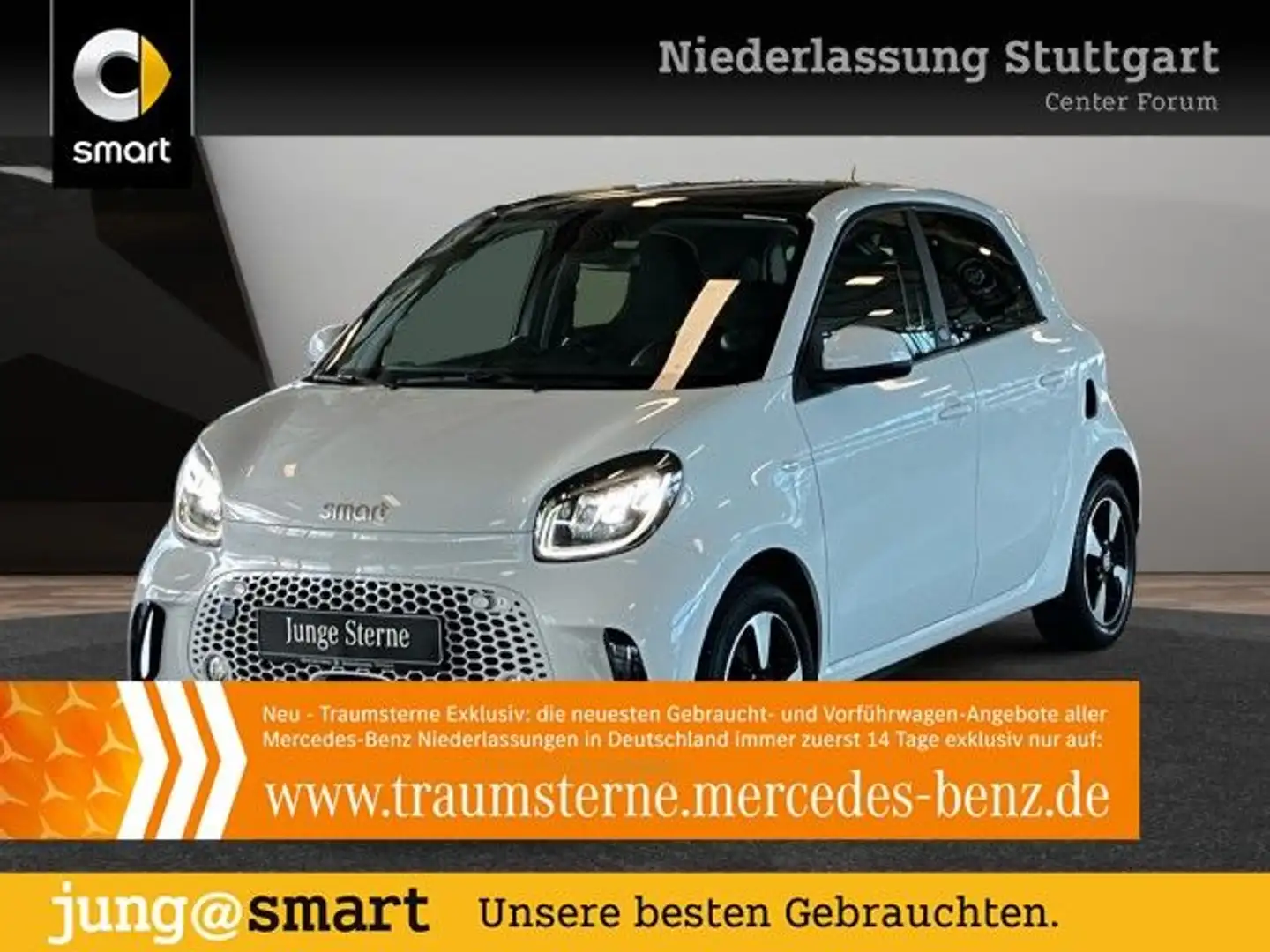 smart forFour EQ 60kWed passion SHZ Pano PDC+Kamera Wit - 1