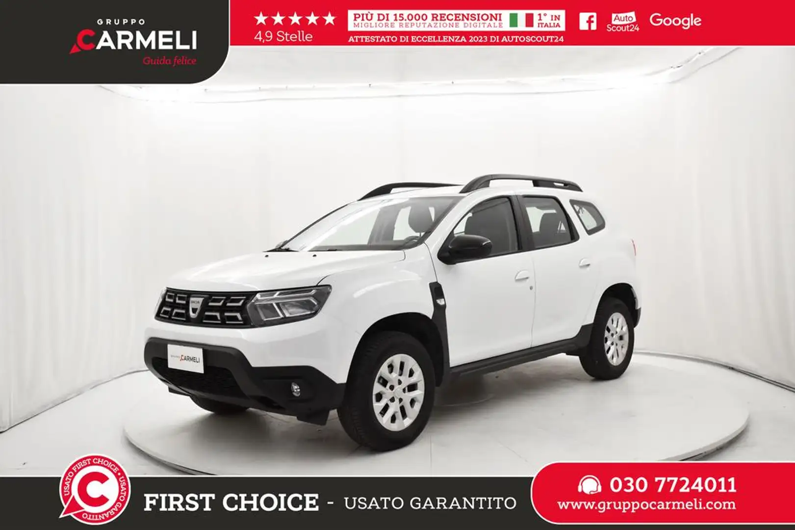 Dacia Duster 1.0 tce Comfort Gpl 4x2 100cv Bianco - 1