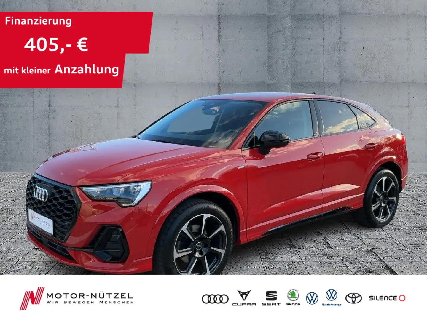 Audi Q3 35 TFSI S-TR S-LINE 5JG+LED+NAV+AHK Rot - 1