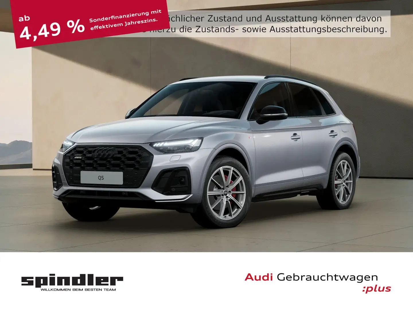 Audi Q5 S-Line 50 TFSIe quattro S-tronic / AHK, B&O Silber - 1