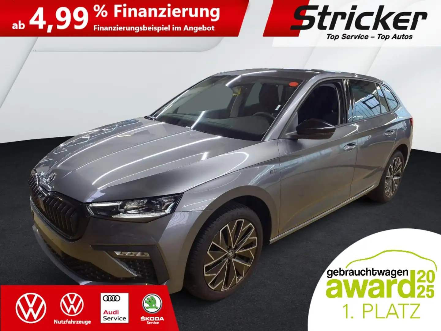 Skoda Scala Tour 1.0 TSI DSG 199,-ohne Anzahlung Matrix Kamer Grau - 2