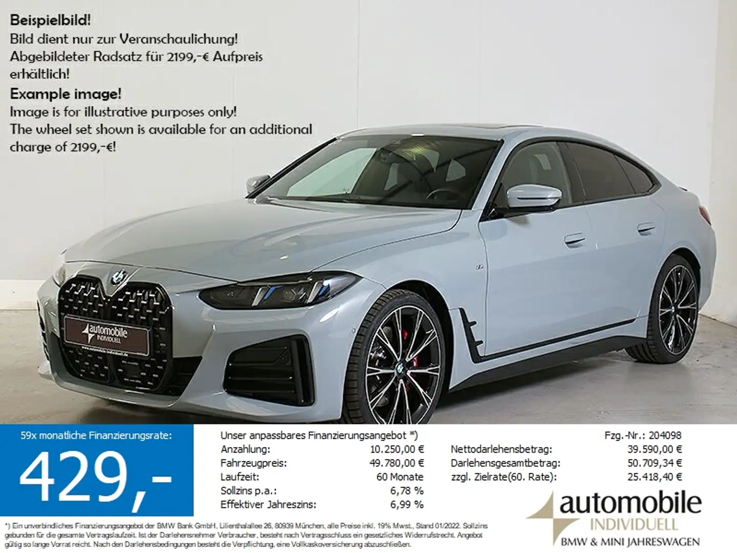 BMW 430 i xDr. Gran Coupé M Sportpaket LCI ACC HuD LE Grau - 1