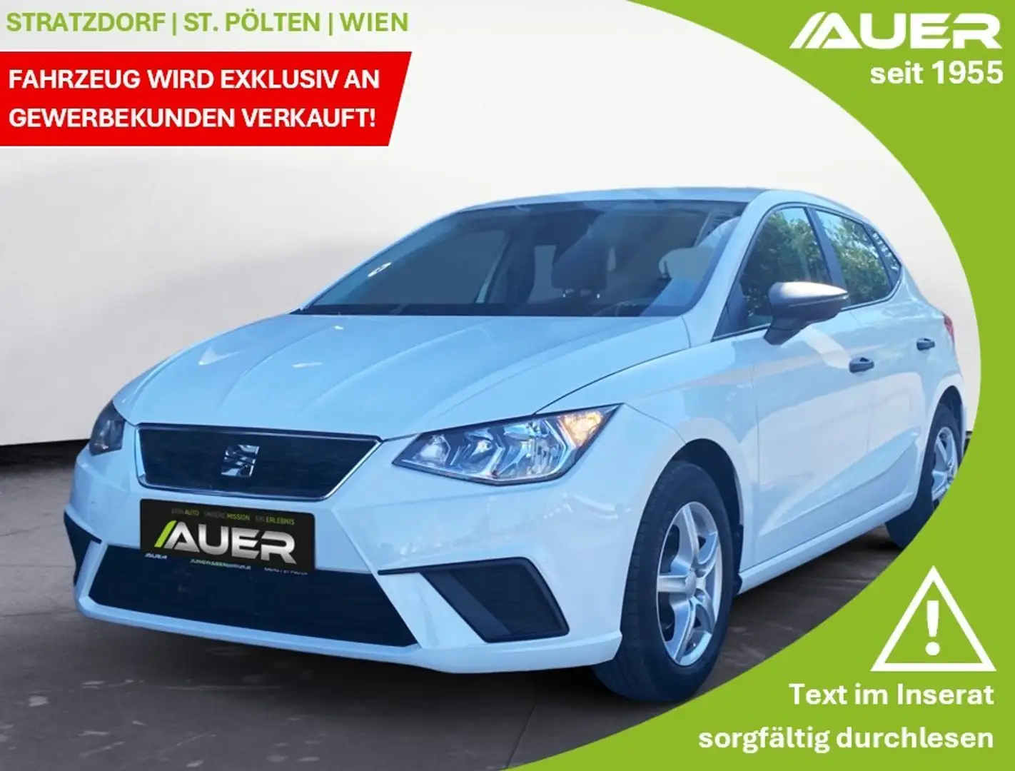 SEAT Ibiza 1,0 Reference | nur B2B Weiß - 1