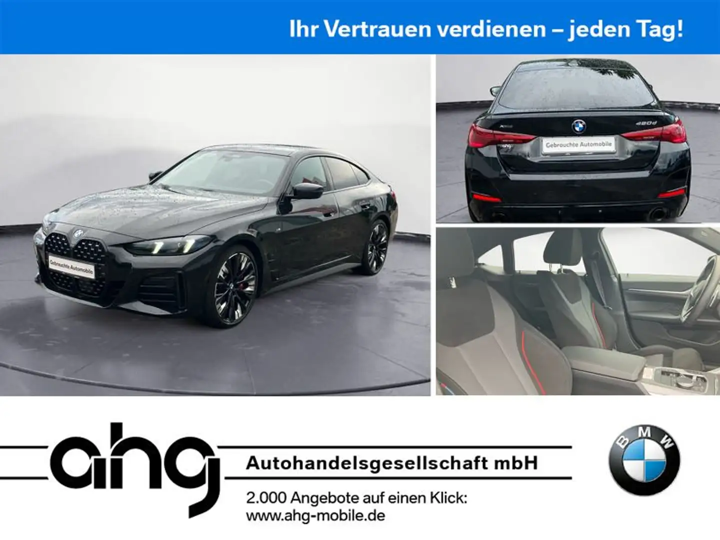 BMW 420 M Sportpaket Pro Aktive G Schwarz - 1