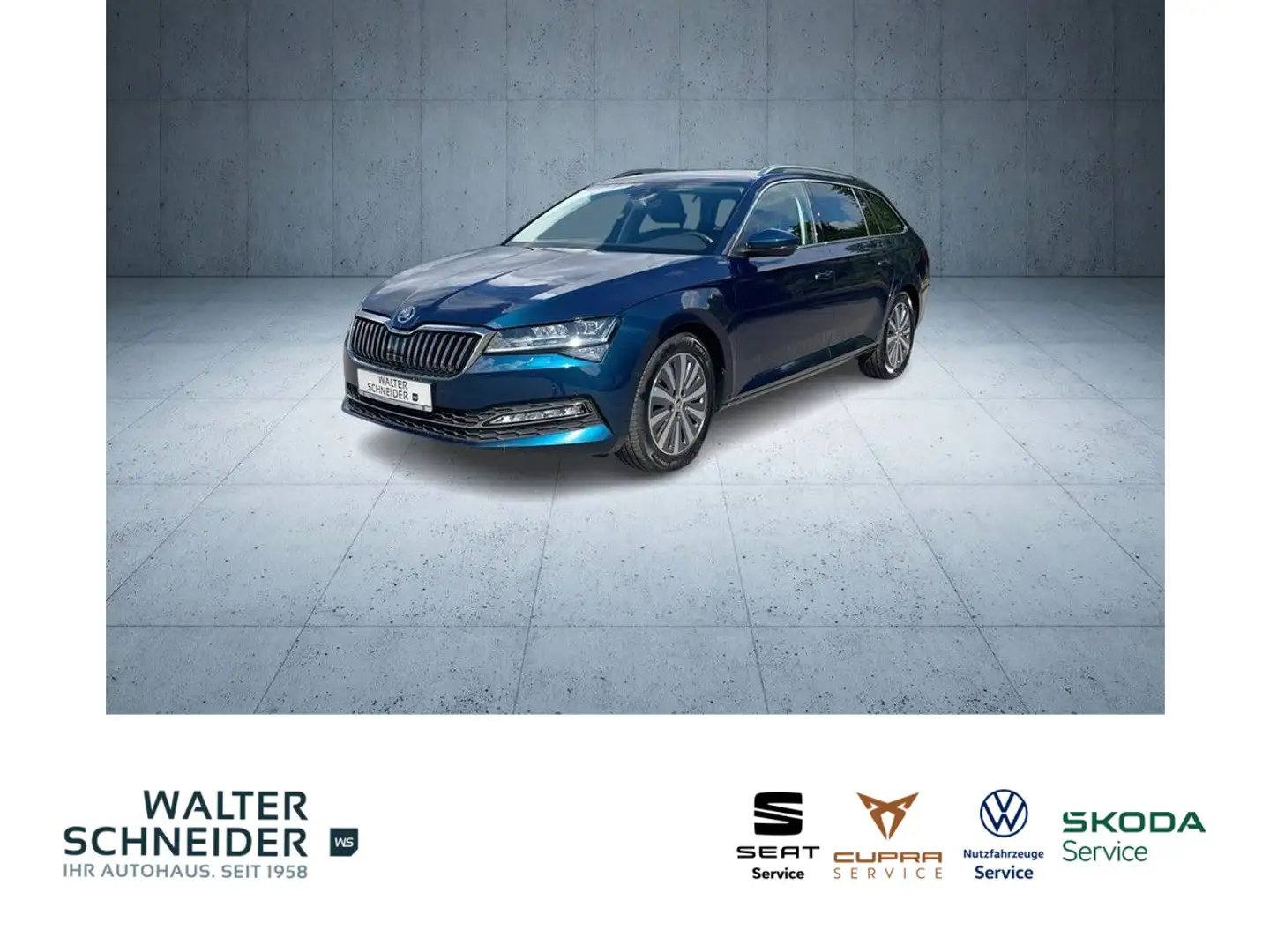 Skoda Superb Combi 2.0 TDI DSG Style Navi Matrix Stand Azul - 1