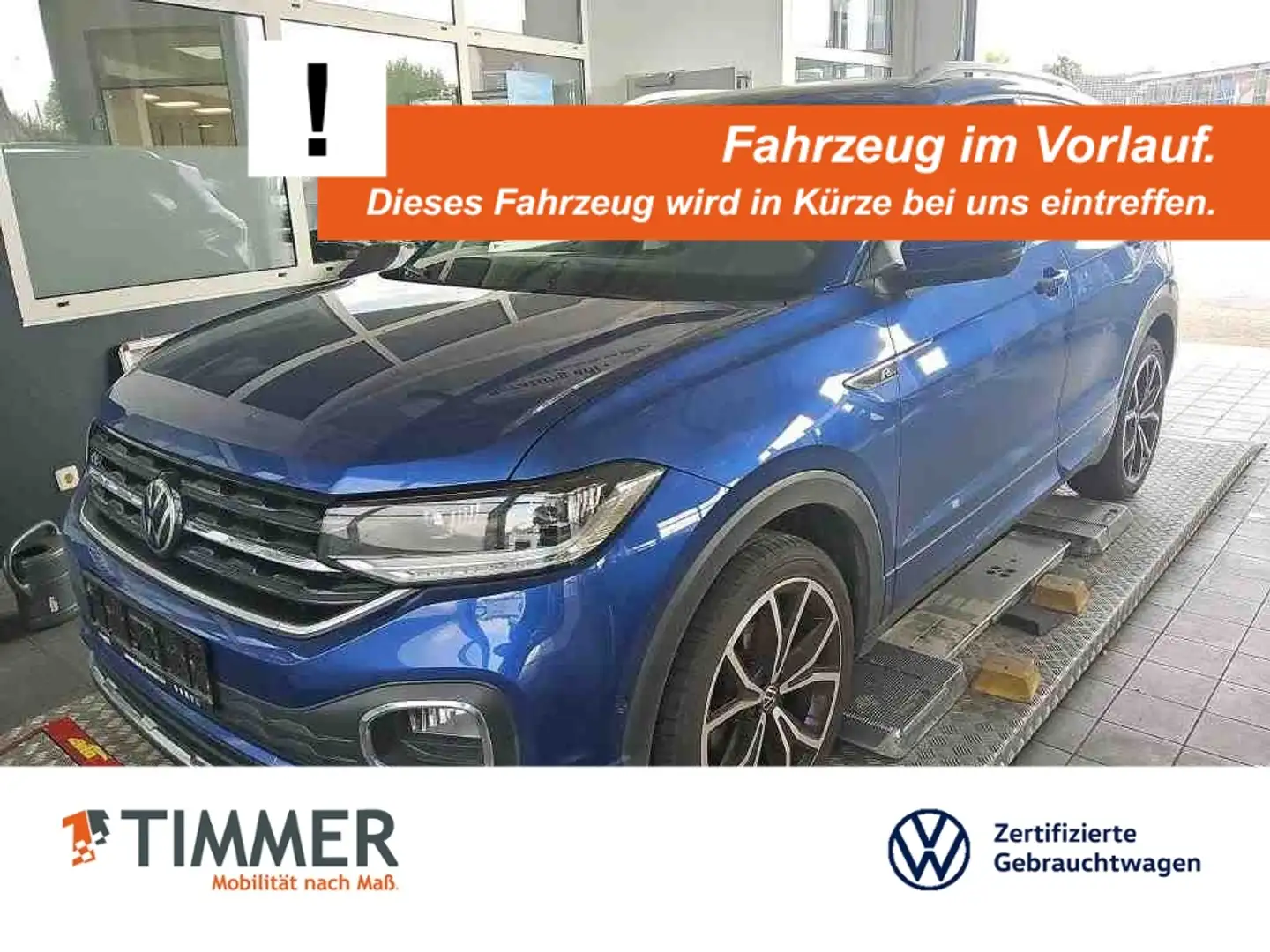 Volkswagen T-Cross 1.0 TSI DSG R-LINE *LED *ACC *18" *RKAM *NAVI SHZ Blau - 1