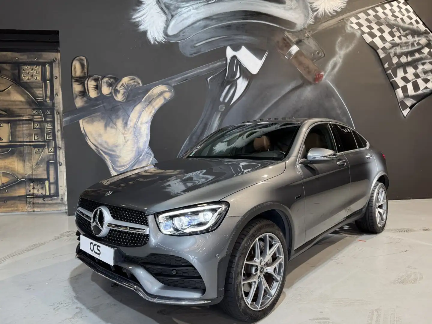 Mercedes-Benz GLC 300 Coupe 300 E AMG LINE 4MATIC Toit Ouvrant Gris - 2