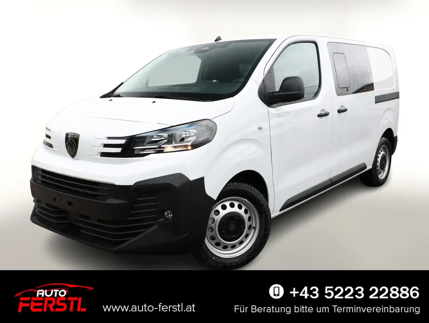 Peugeot Expert L2 ConnectNavP WorksiteP Holz AHK 2xSchie 110 k... Weiß - 1