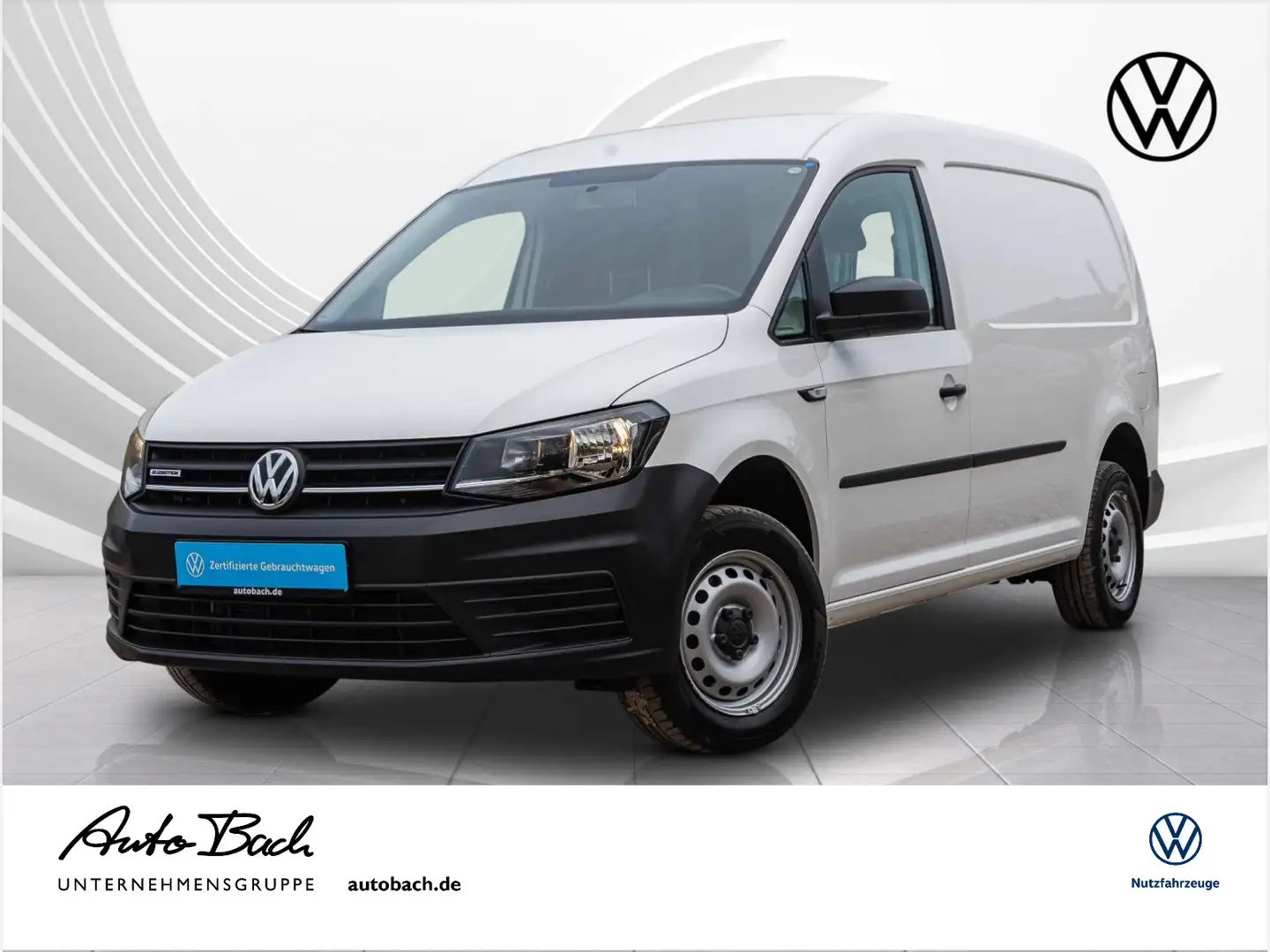 Volkswagen Caddy 1.4 TGI LR Kasten Navi Climatic GRA E Blanc - 1