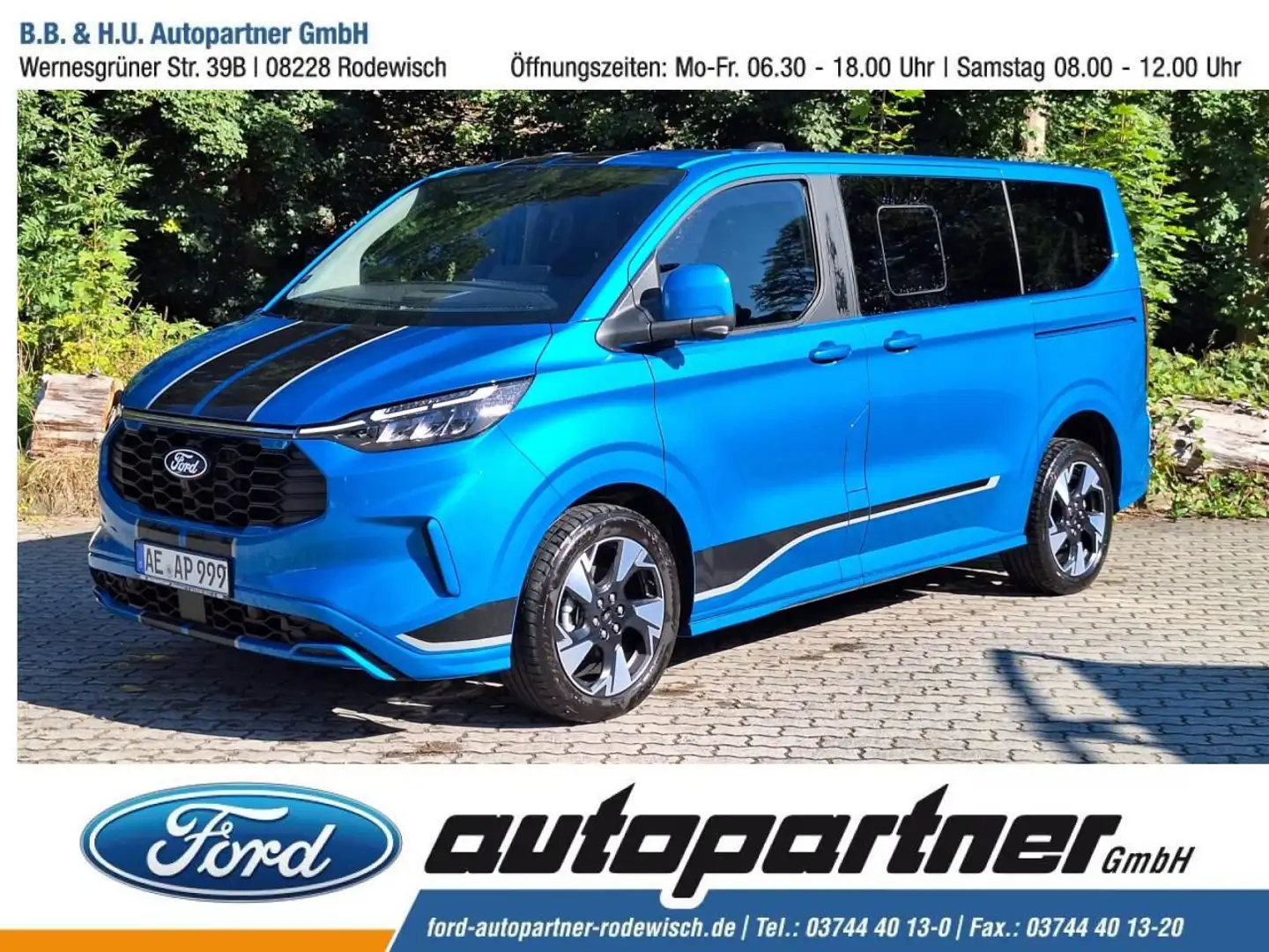 Ford Tourneo Custom L1 Sport FWD 170PS Automatik Blau - 1