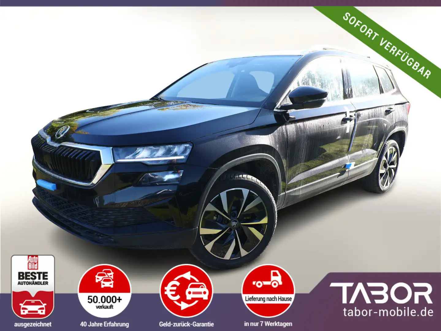 Skoda Karoq DSG Pano AHK NavC SideA Leder ACC UVP-33%* Schwarz - 2