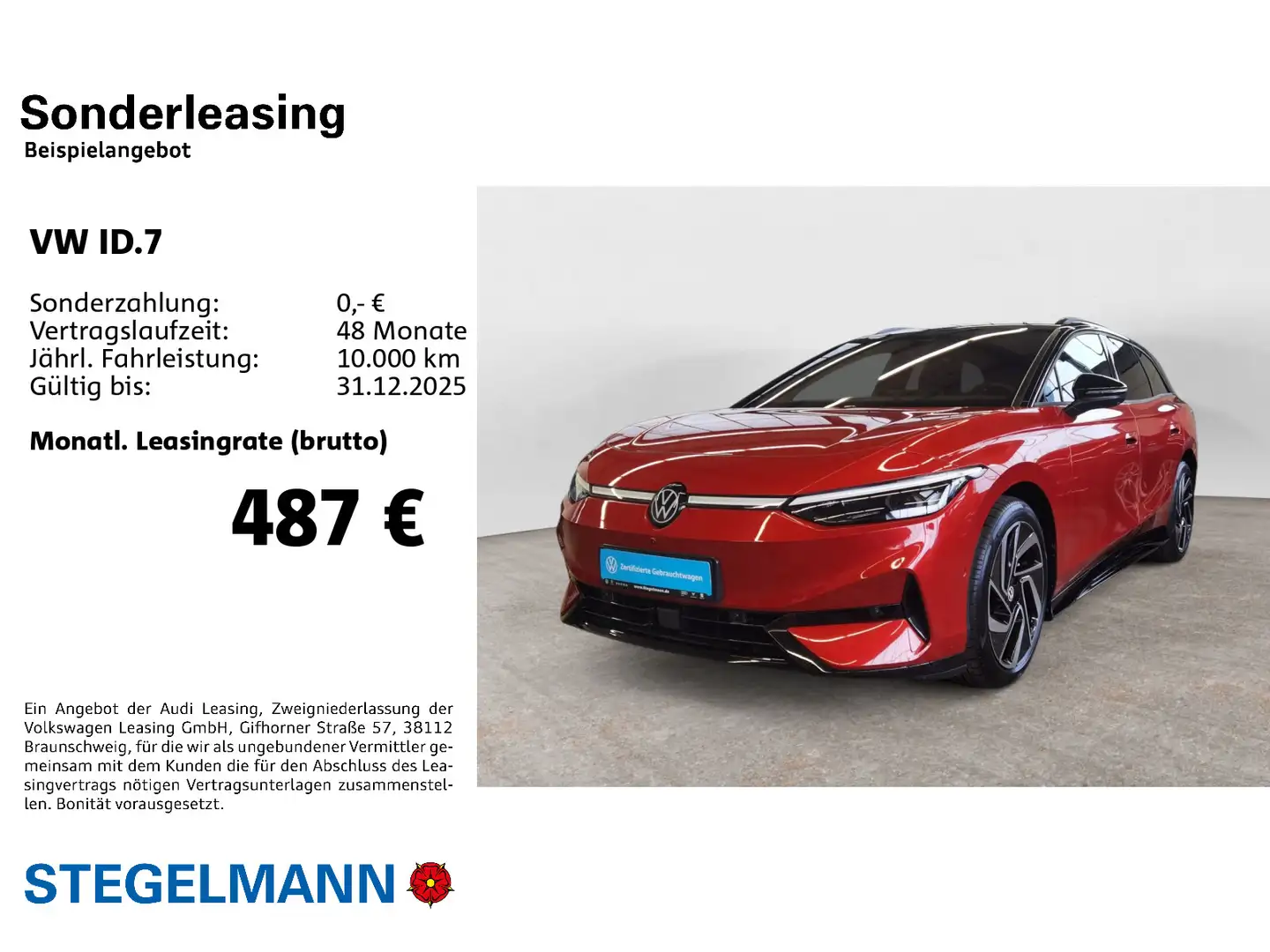 Volkswagen ID.7 Tourer Pro S 210kW/86kWh *Matrix-LED*Black- Rot - 2