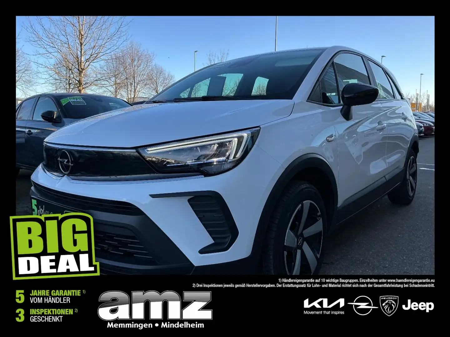 Opel Crossland 1.2 Edition LED+Facelift+SpurH Weiß - 1