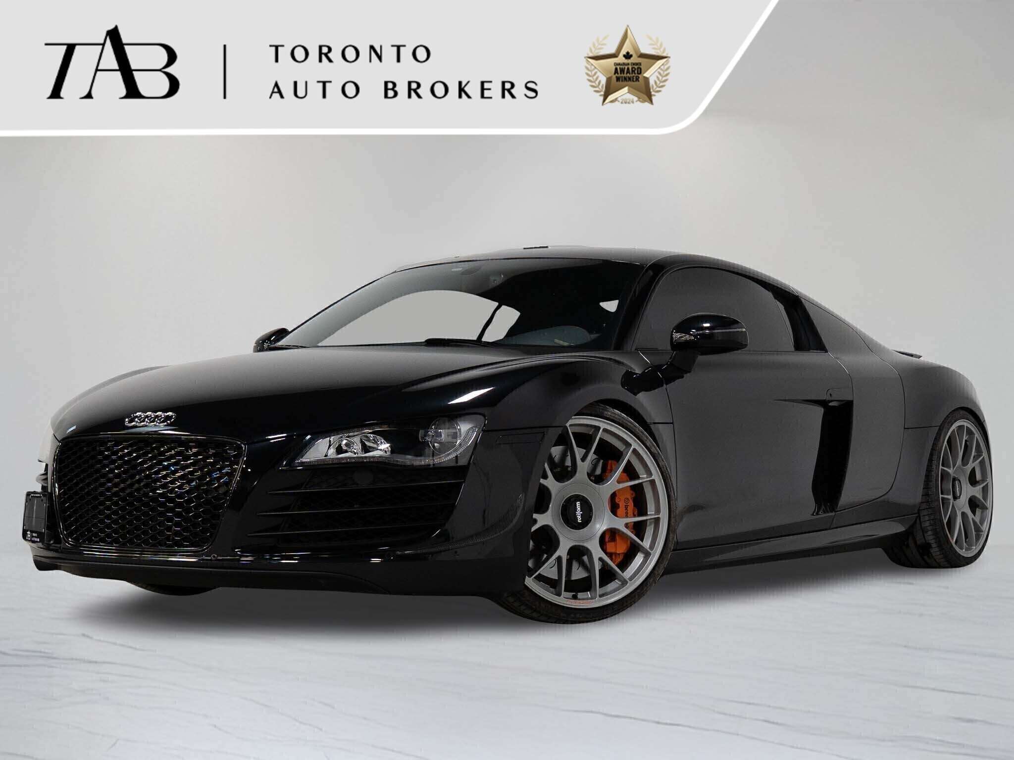 Black 2010 Audi R8 Coupe All-Wheel Drive Automatic