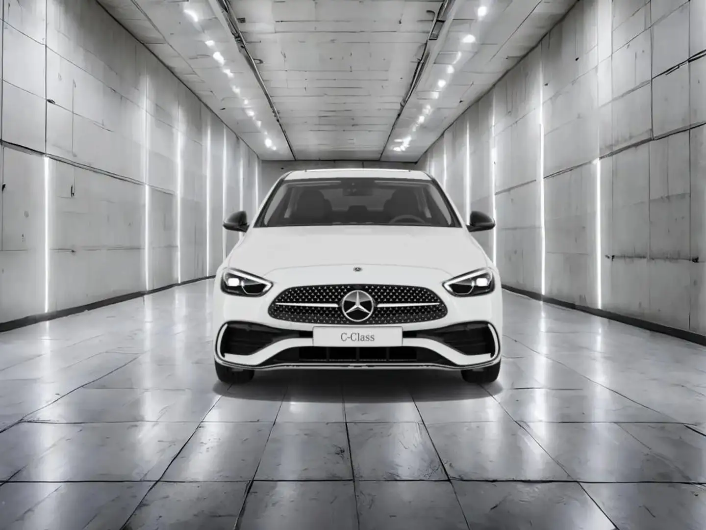 Mercedes-Benz C 220 d +AMG+SHZ+MEMORY+AMBIENTE+SCHIEBED.+PDC Blanc - 2