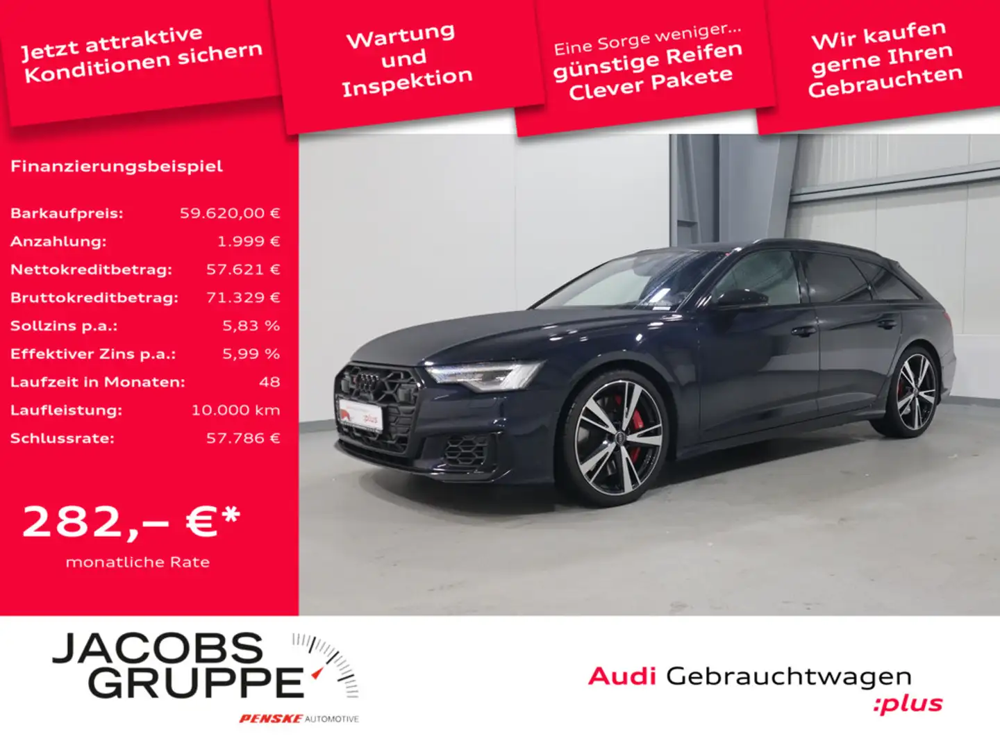 Audi S6 Avant 3.0 TDI quattro*UPE124*B&O*Panorama*AreaView * Blau - 1