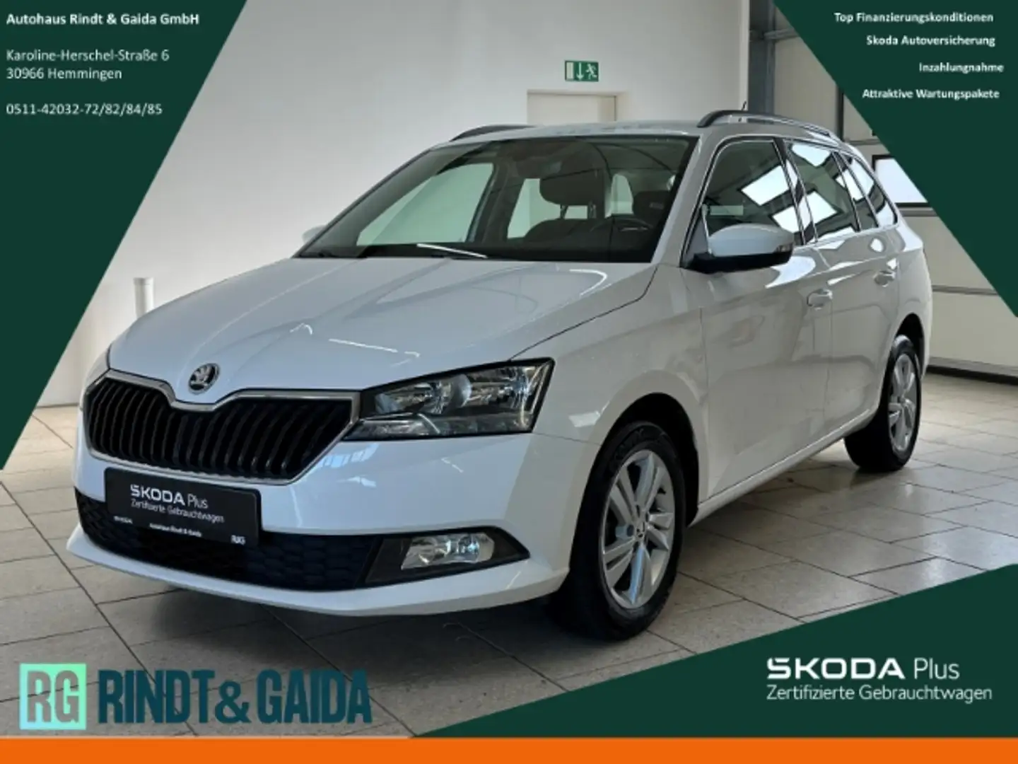 Skoda Fabia Combi 1.0 TSI Ambition Freisprech SHZ PDC Weiß - 1