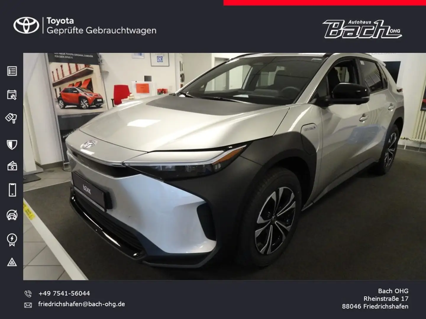 Toyota bZ4X Elektro mit Comfort-Paket Silver - 1