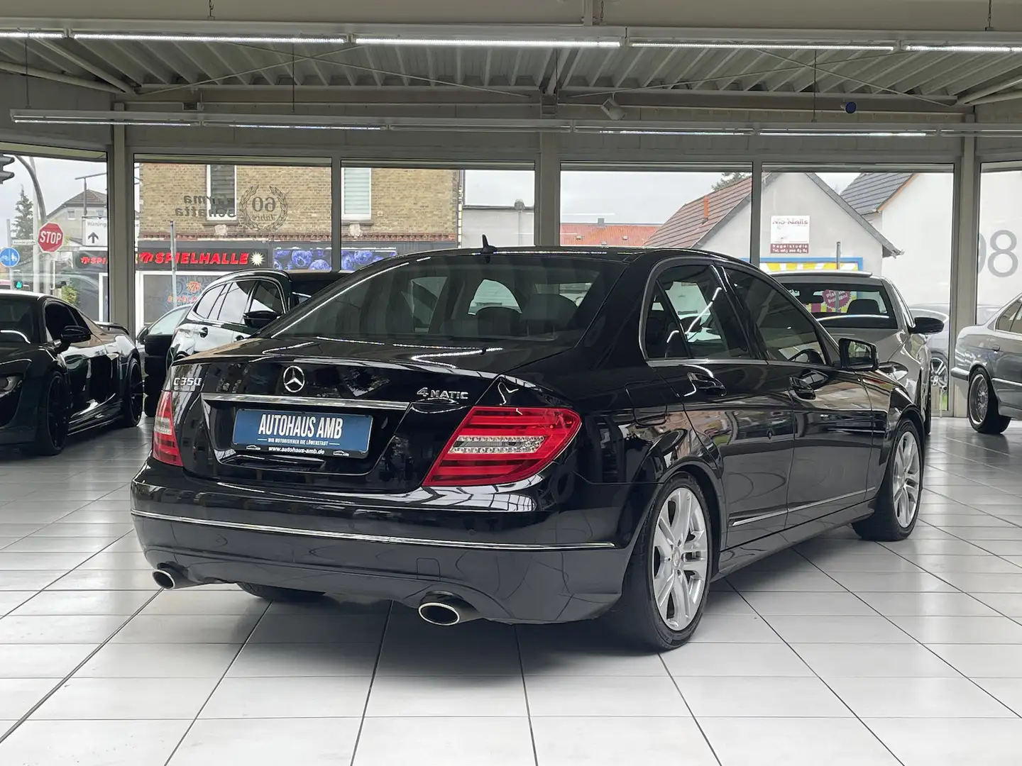 Mercedes-Benz C 350 CGI Aut. 4Matic Leder Navi Bi-Xenon AHK Schwarz - 2