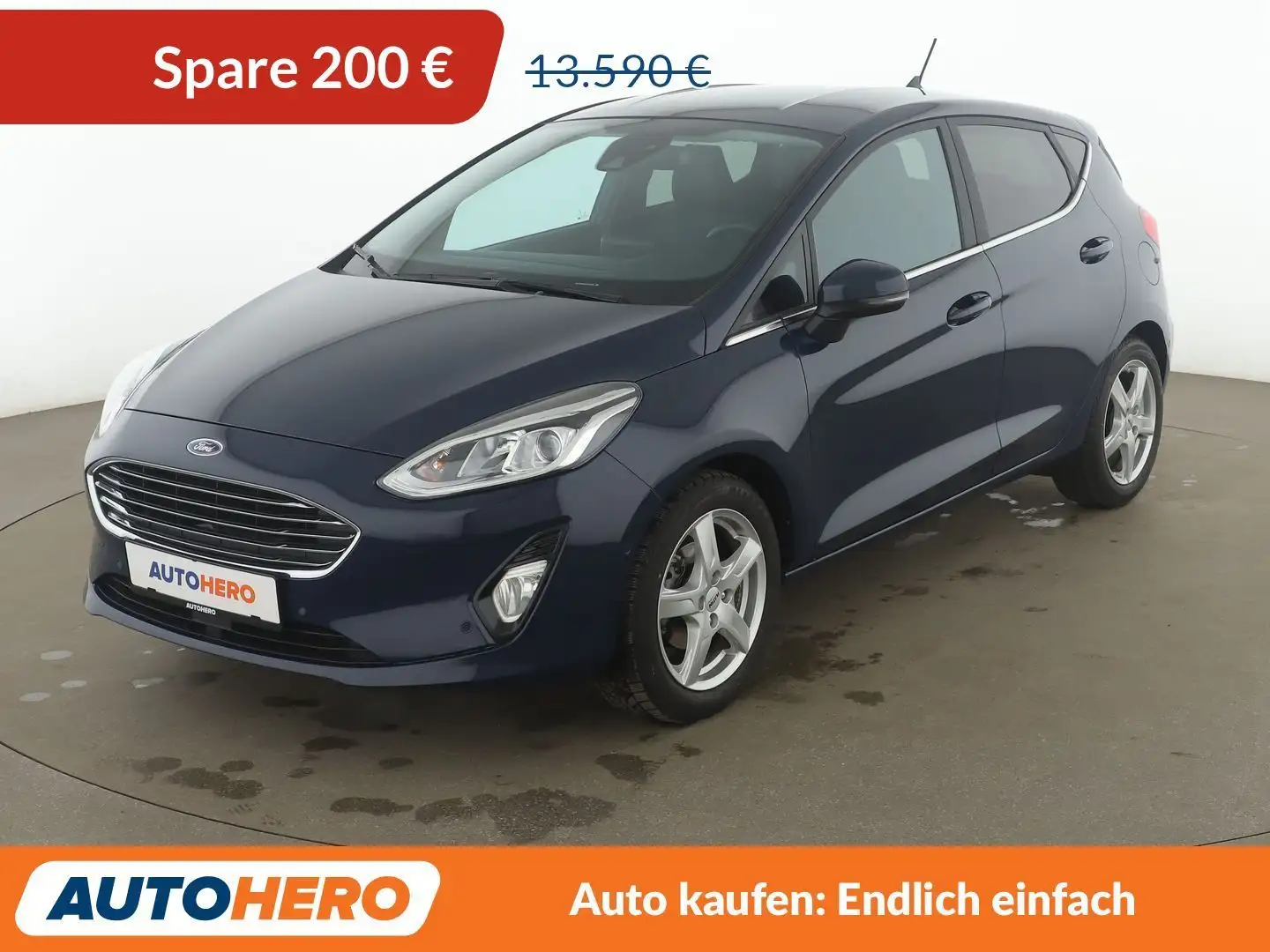 Ford Fiesta 1.5 TDCi Titanium *NAVI*CAM*SHZ*LHZ*ACC*ALU* Blau - 1
