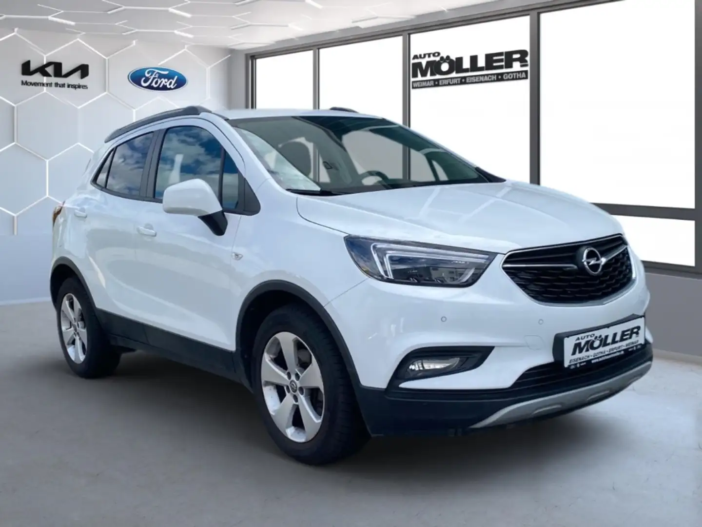 Opel Mokka X 4x4 1.4T Navi Sitzhzg. Klima LED PDC Weiß - 2